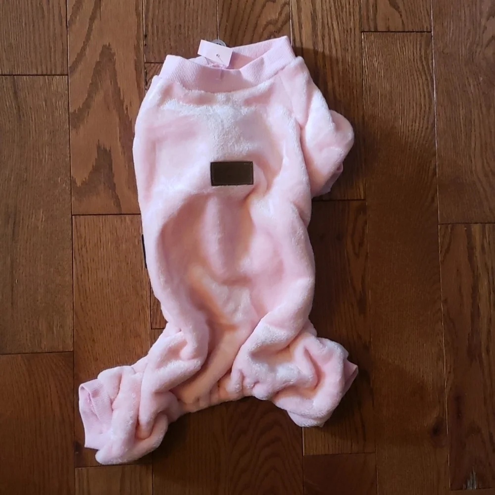 𝅺parisian pet plush pink outfit  size XL
